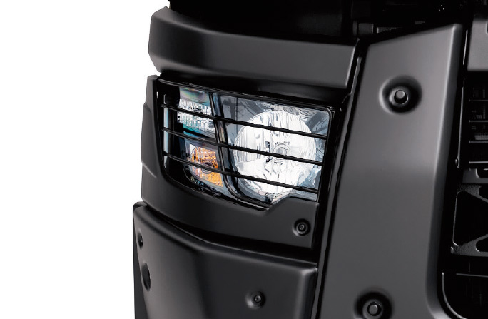 POLYCARBONATE HEADLIGHTS AND OPTIC PROTECTION GRIDS